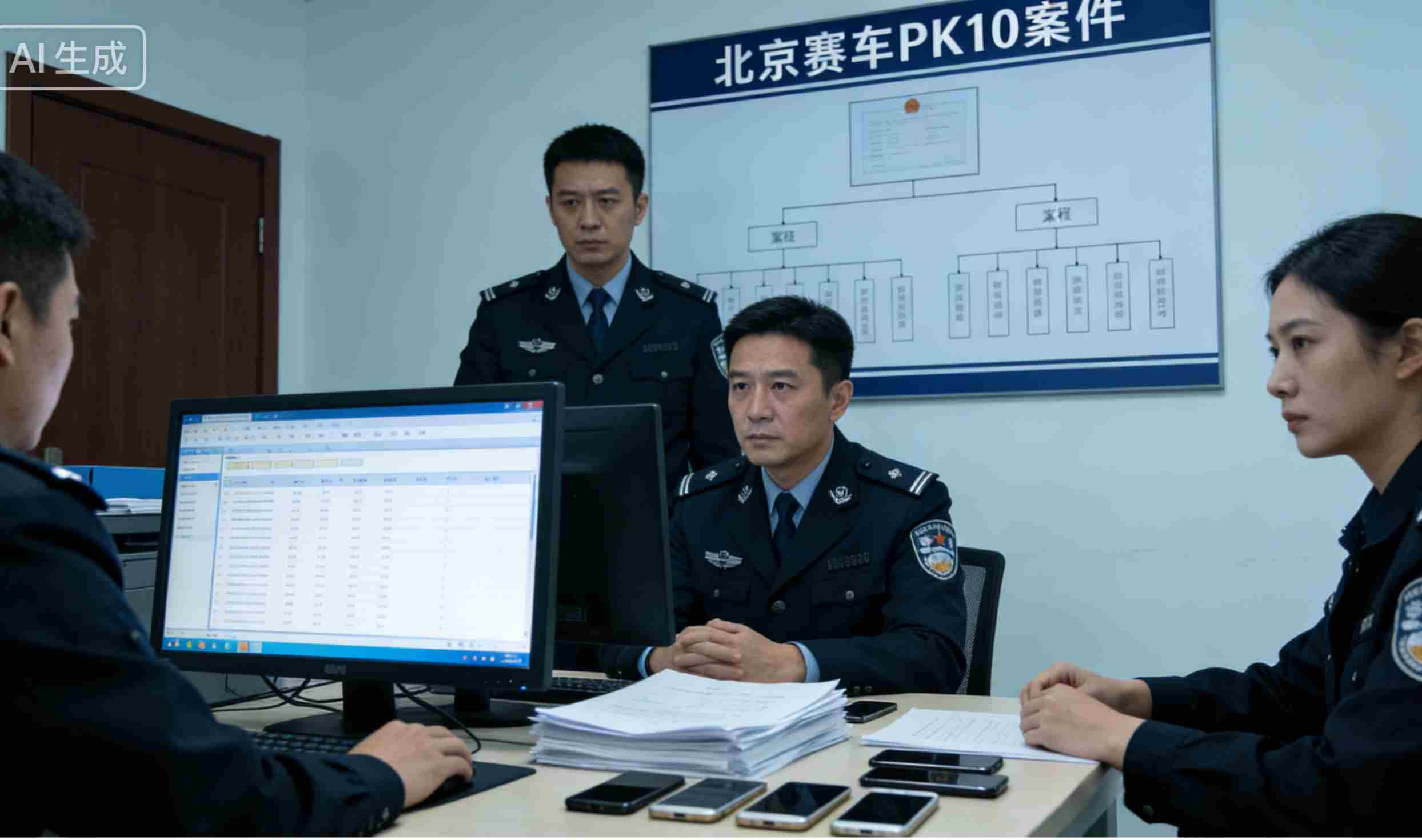 警方处理的一起北京赛车PK10案件