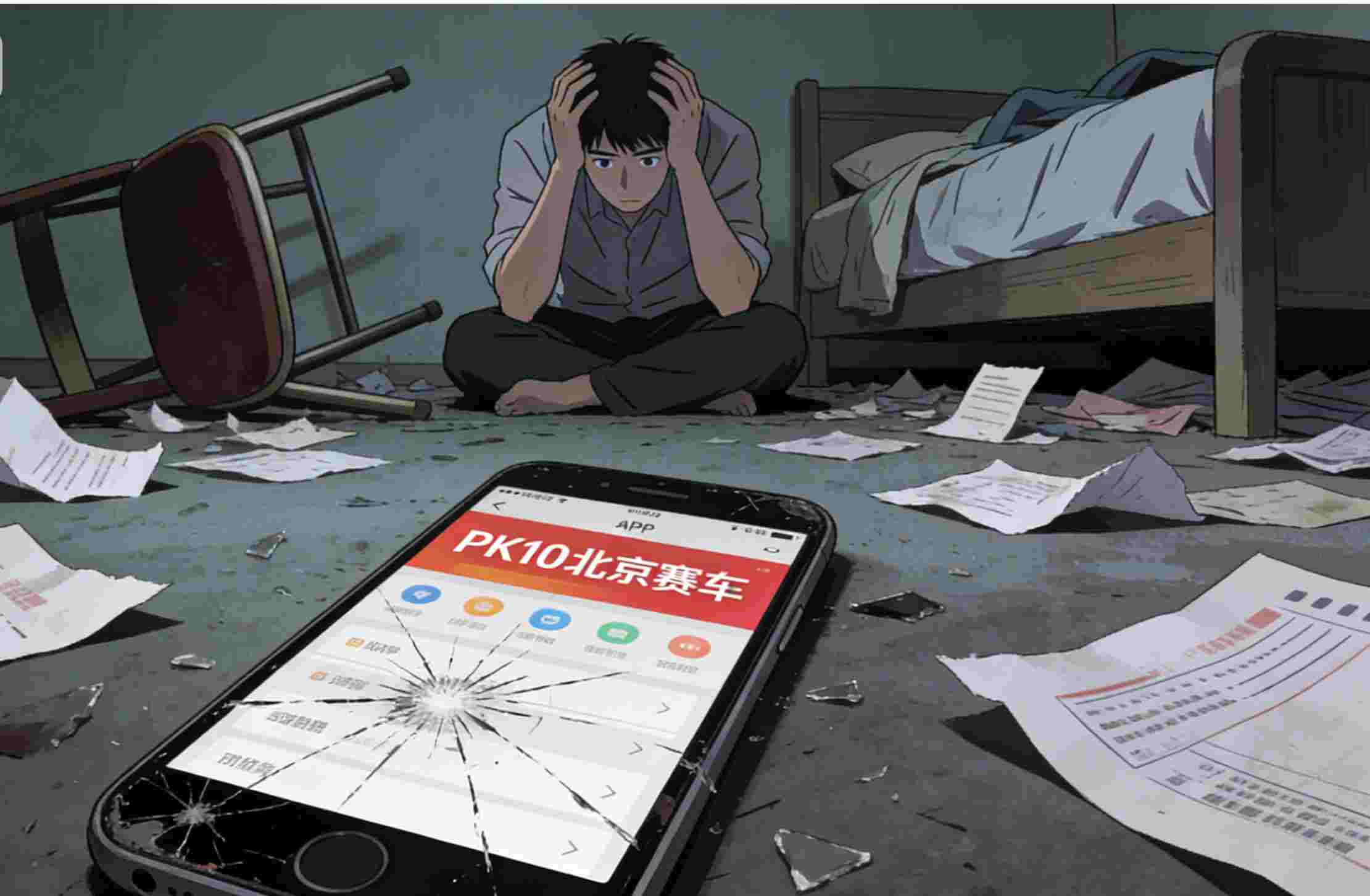 生活会因为一个手机APP而彻底崩塌。那是“PK10北京赛车”，
